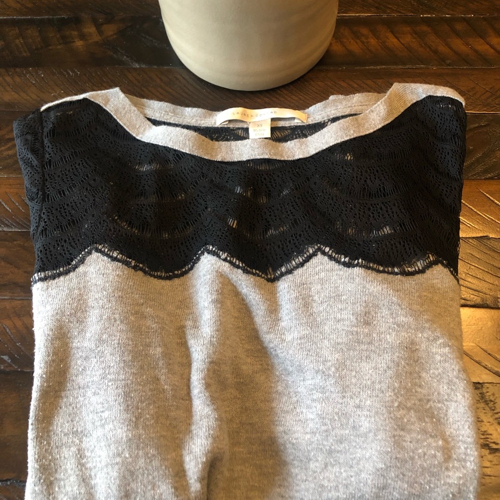 🌵Black/Grey with Lace Sweater